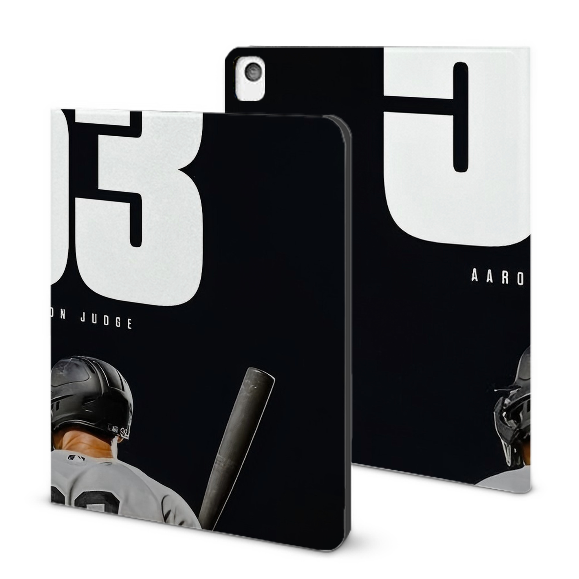 Aaron Judge 53 Home Runs IPad Book-Style Case With Pencil Slot – Slim PU & TPU Cover – Full Protection, Precise Fit, Water & Scratch Resistant